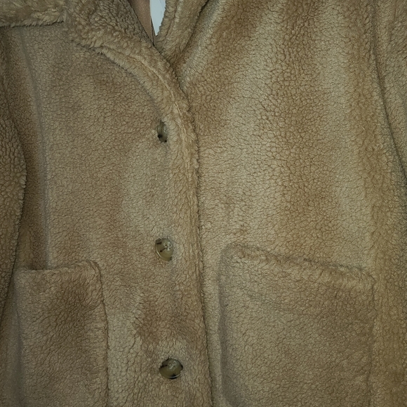NWT Everly Camel Teddy Coat - Picture 6 of 6